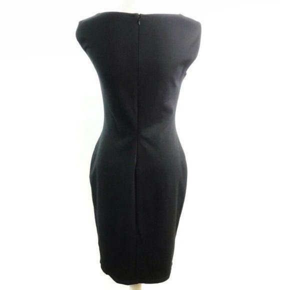 Ralph Lauren Black Cut Out Neckline Sheath Dress - Picture 7 of 10